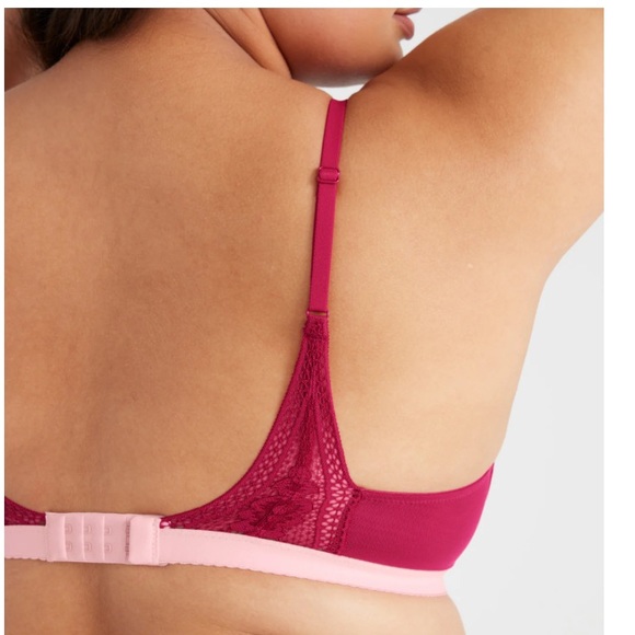 Sexy Knix V-neck Bralette Size XL Pomegranate - Picture 2 of 9